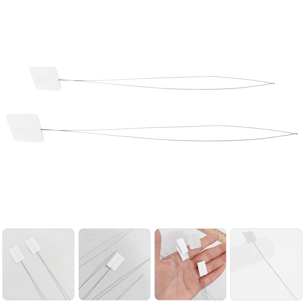 Needle Threader Tool - 10Pcs Punch Needle Threader Steel Wire