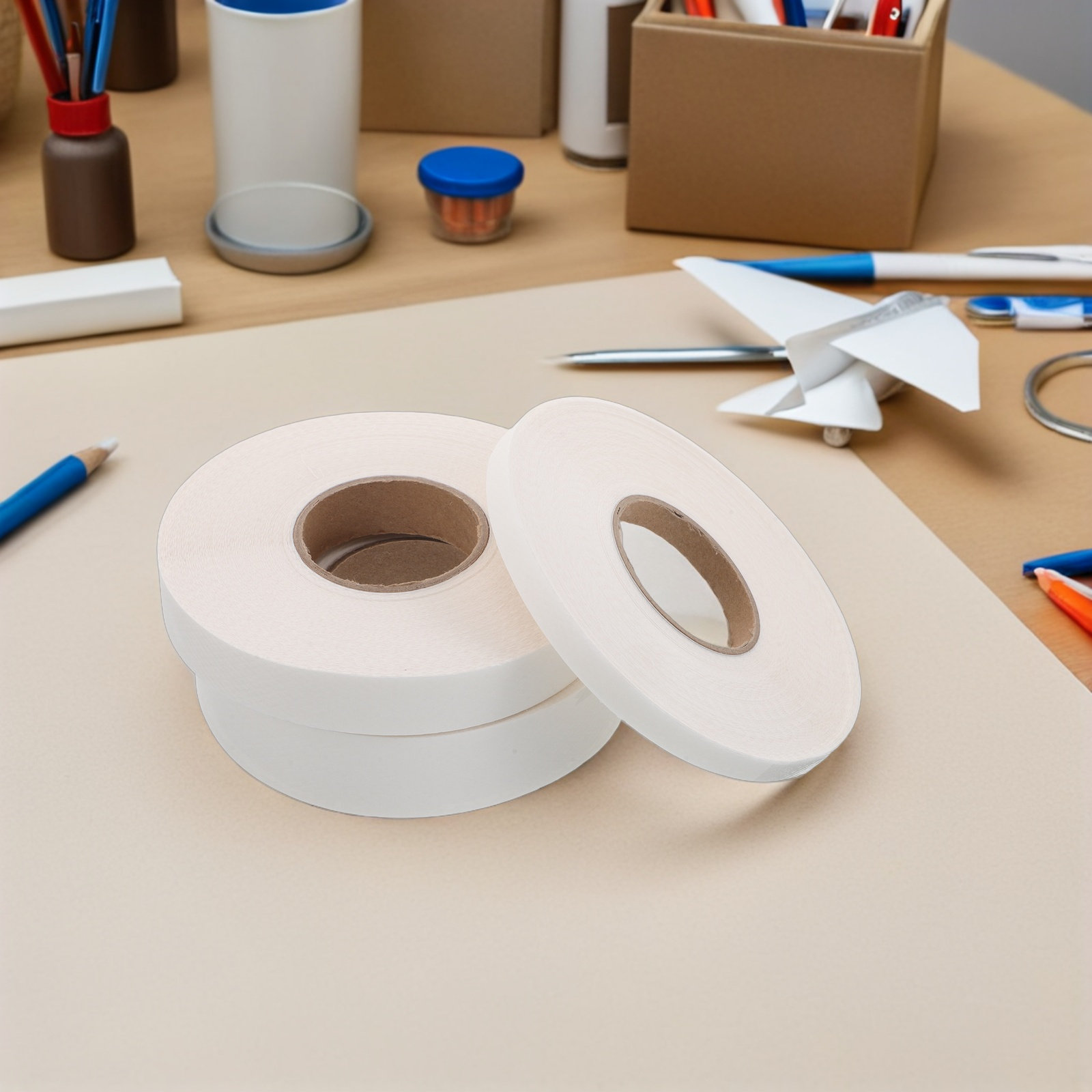 Interfacing Iron On - 3 Rolls Double-Sided Heat Melt Bonding