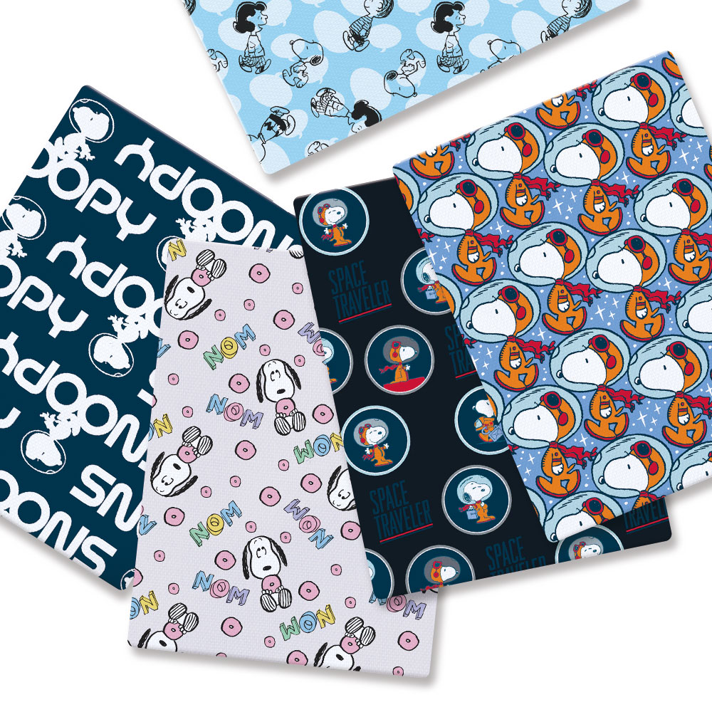 Sewing Textiles - TAKARA TOMY Snoopy fabric140CM Cartoon Polyester