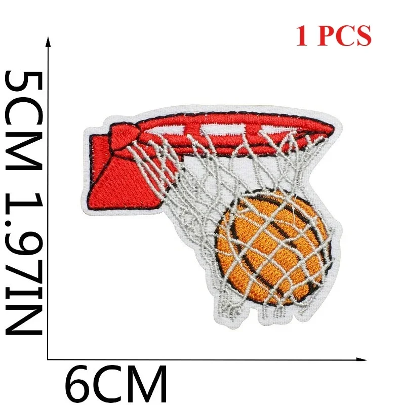 Sewing Labels - Basketball Embroidery Cloth Sticker Children's Clothes