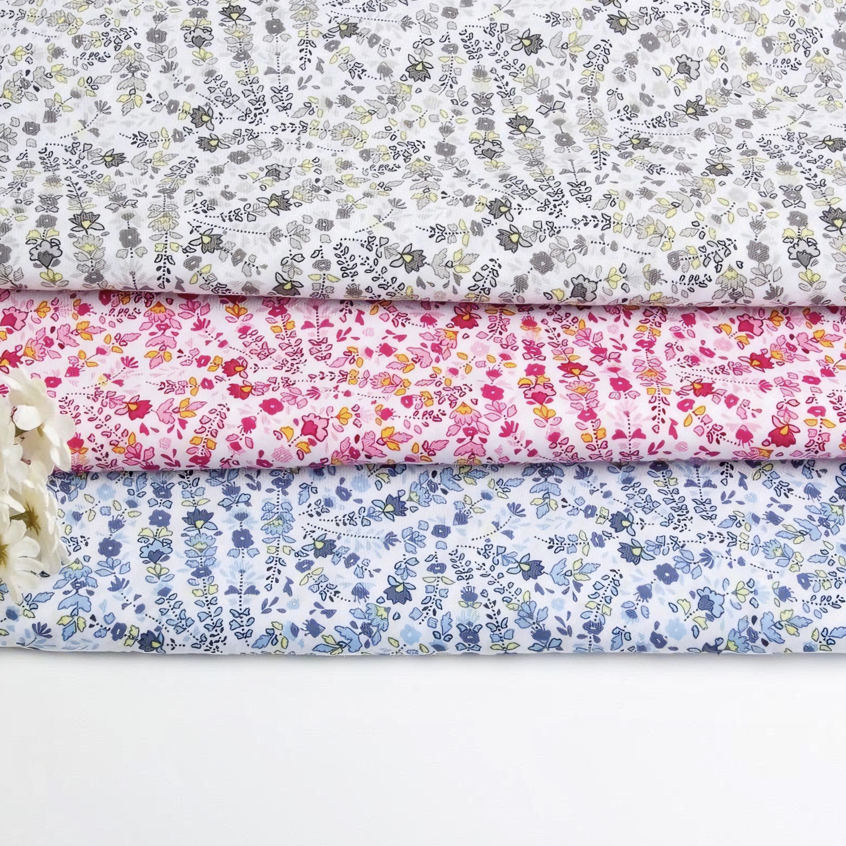 Is Sewing A Textile Craft - Vintage Floral Printed Fabric for Dressmaking