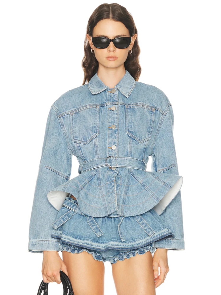 Women Denim Shorts Two Piece S – Sewing Jackets Bewertung und Preis