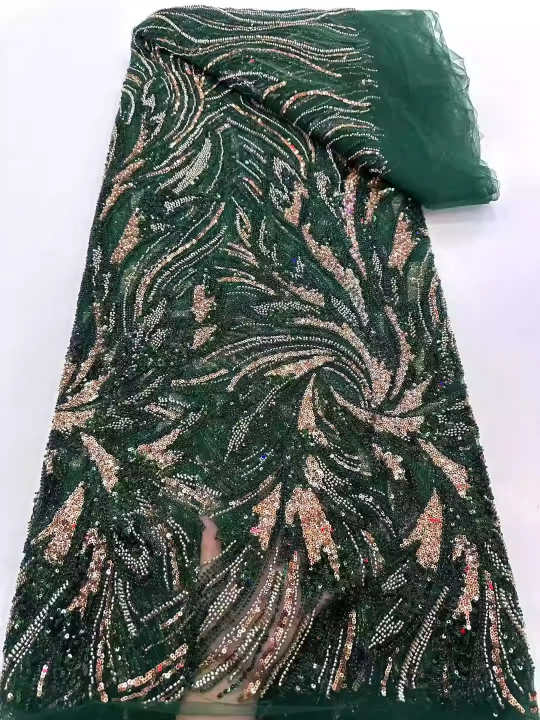 5yard Sequin bead tube embroid – Sewing Embroidery Fabric Bewertung und Preis