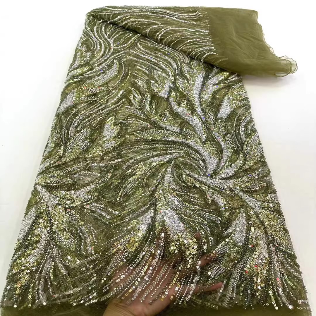 5yard Sequin bead tube embroid – Sewing Embroidery Fabric Bewertung und Preis