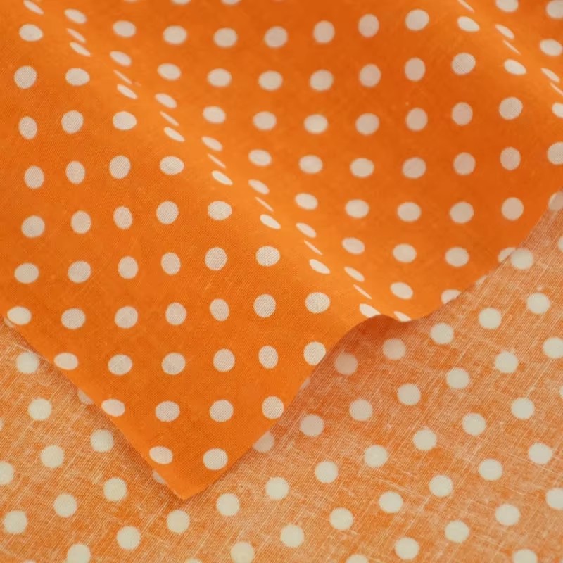 50X150CM White Orange Polka Do – Sewing Textiles Bewertung und Preis