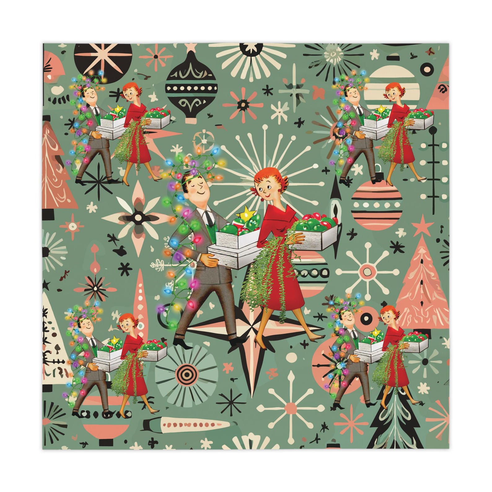 Retro 1950s Kitsch Christmas S – Century Textile & Sewing Supply Saskatoon Sk Bewertung und Preis