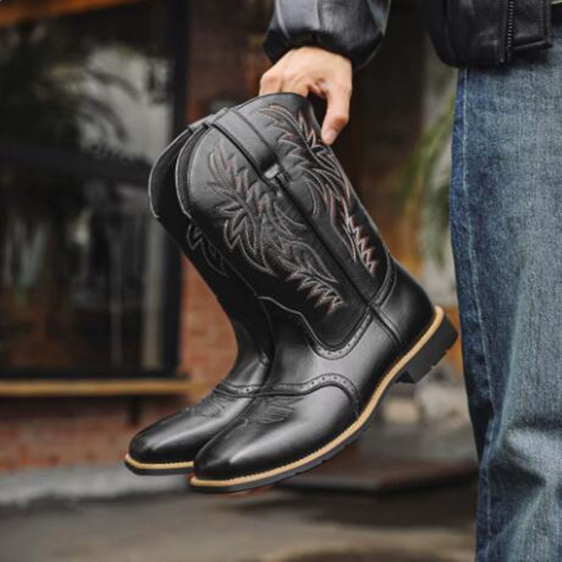 New Men High Boots Embroidery  – Sewing Embroidery Fabric Bewertung und Preis