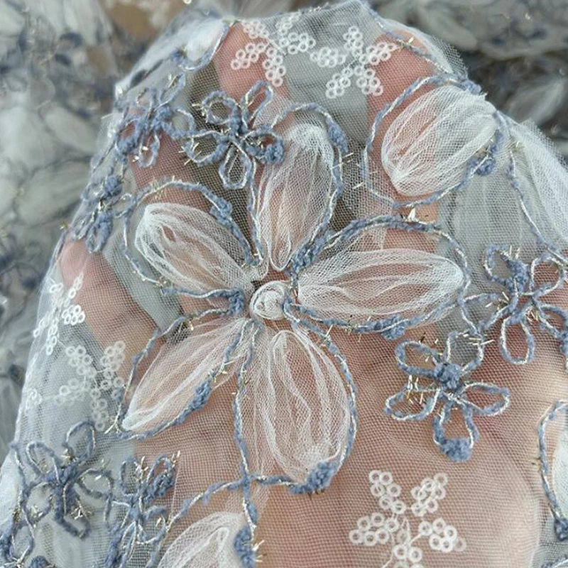 3D Embroidered Sequin Mesh Fab – Textile Sewing Techniques Bewertung und Preis