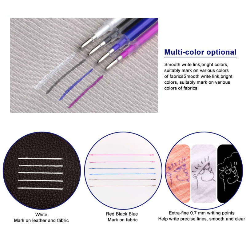 103Pcs / Set Heat Erasable Ref – Fabric Marking Pen Bewertung und Preis