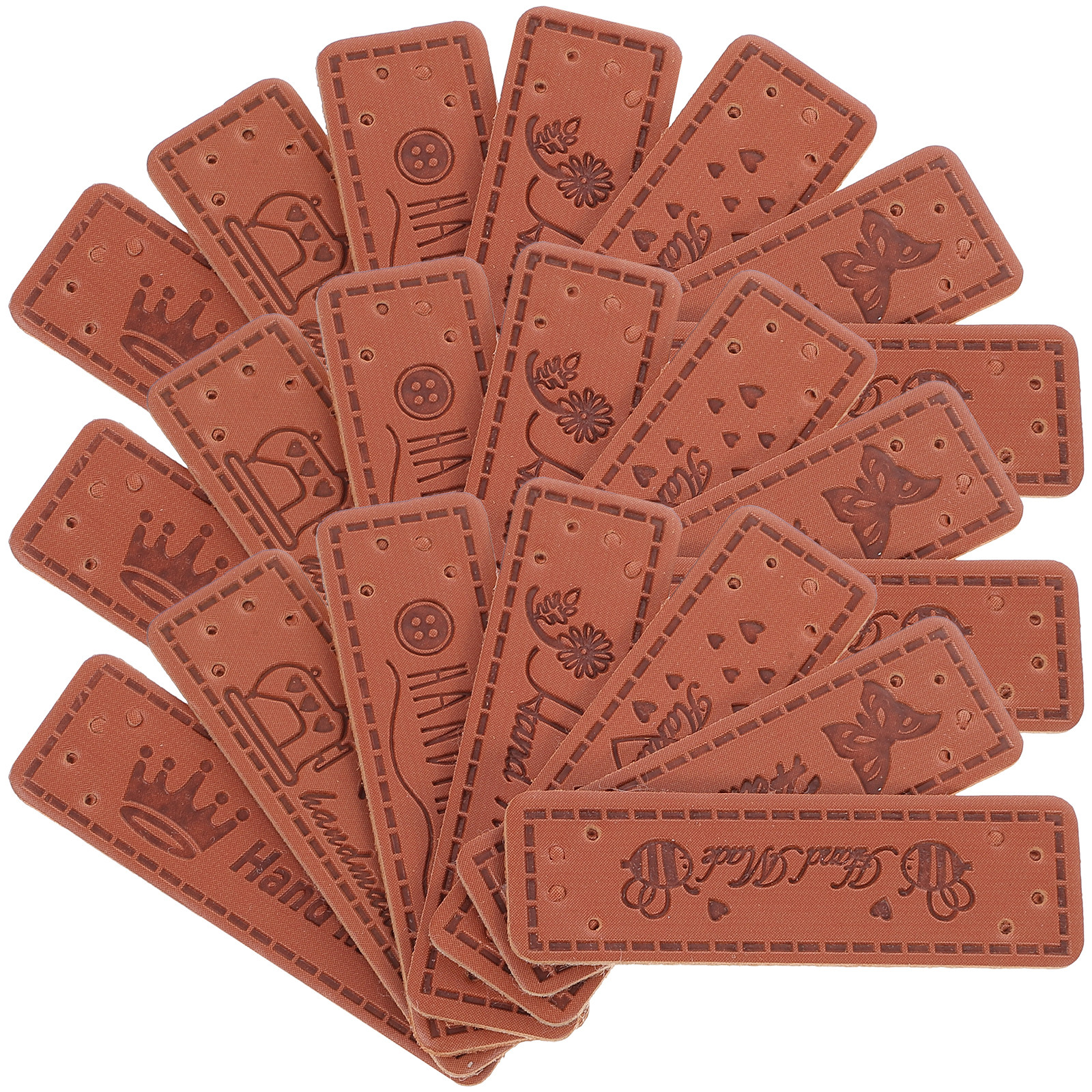 140Pcs Handmade Tags PU Labels – Sewing Labels Bewertung und Preis