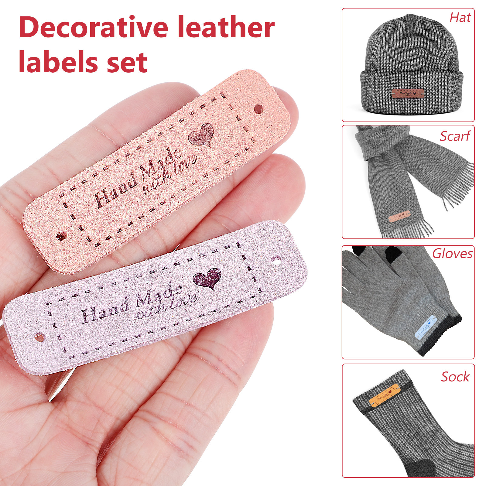 60Pcs Handmade Labels Embossed – Sewing Labels Bewertung und Preis