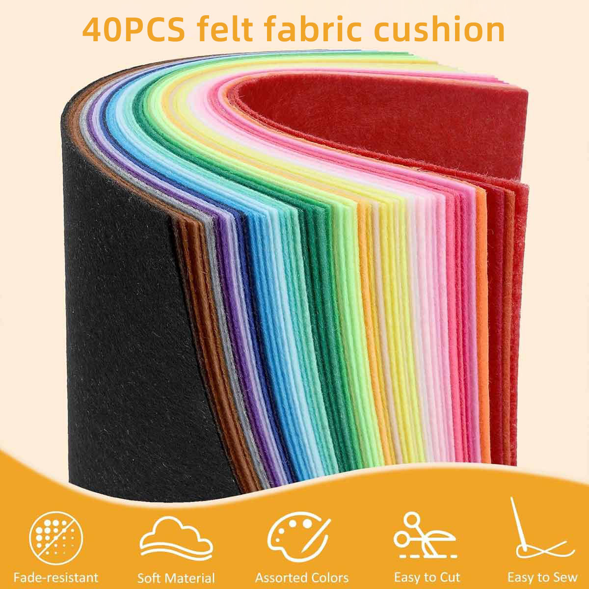 40PCS Felt Cloth Colored Felt  – Fabric Softener Sheet Bewertung und Preis