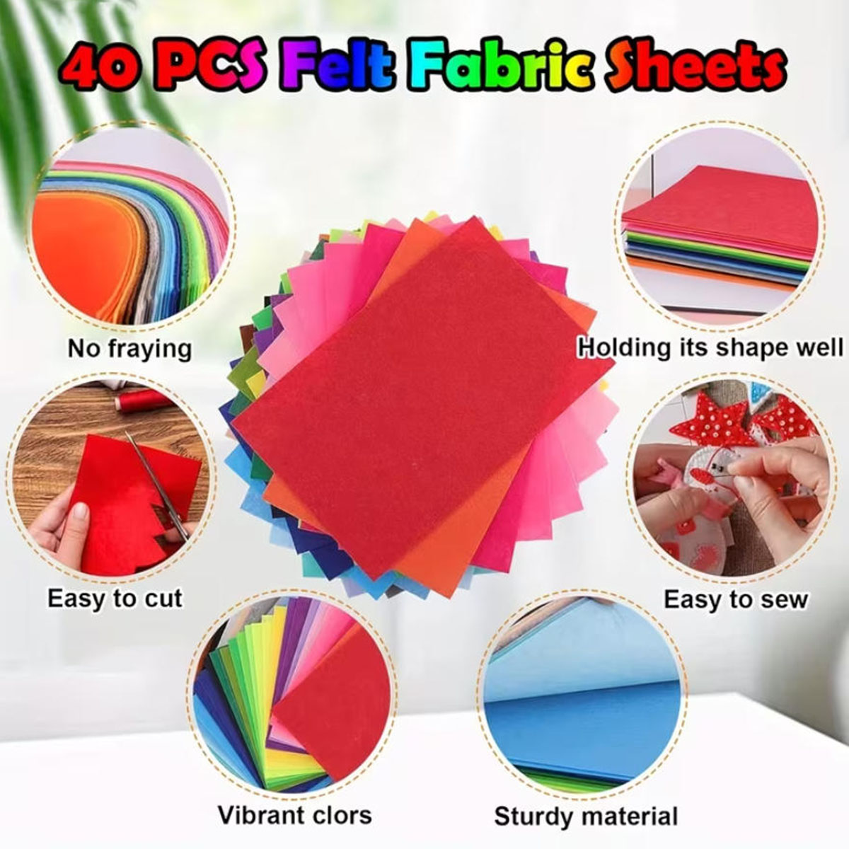 40PCS Felt Cloth Colored Felt  – Fabric Softener Sheet Bewertung und Preis