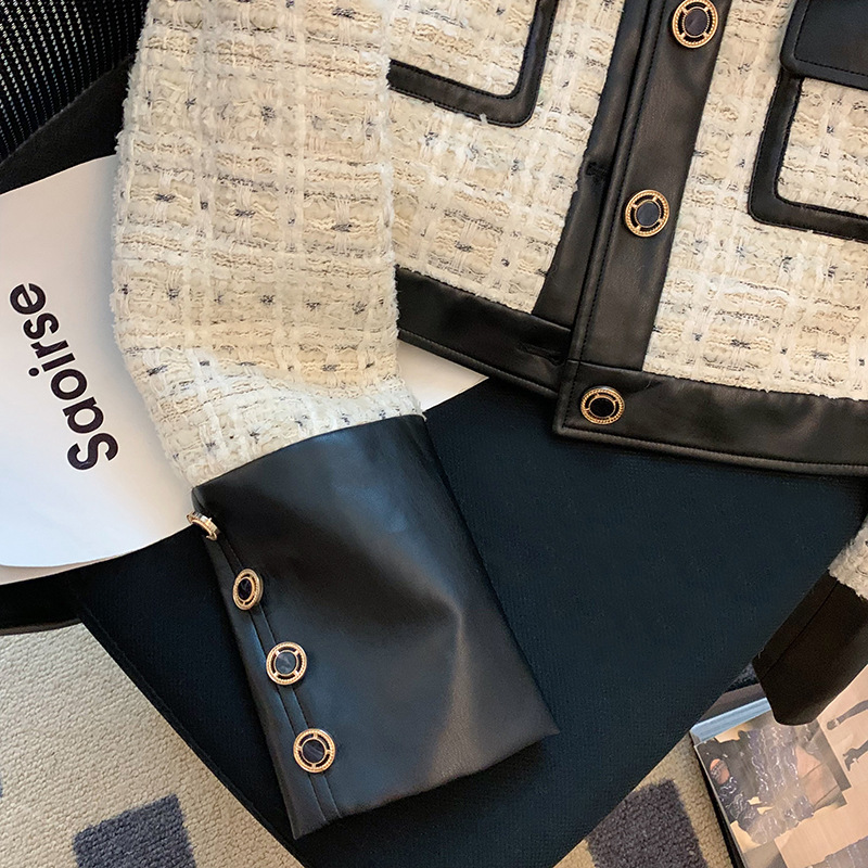 Contrast Stitching Tweed Fragr – Sewing Jackets Bewertung und Preis