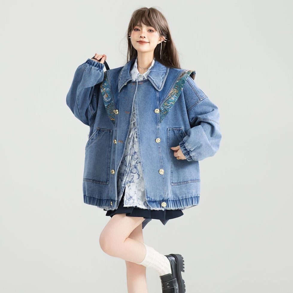 Vintage Denim Jacket Outwear W – Sewing Jackets Bewertung und Preis