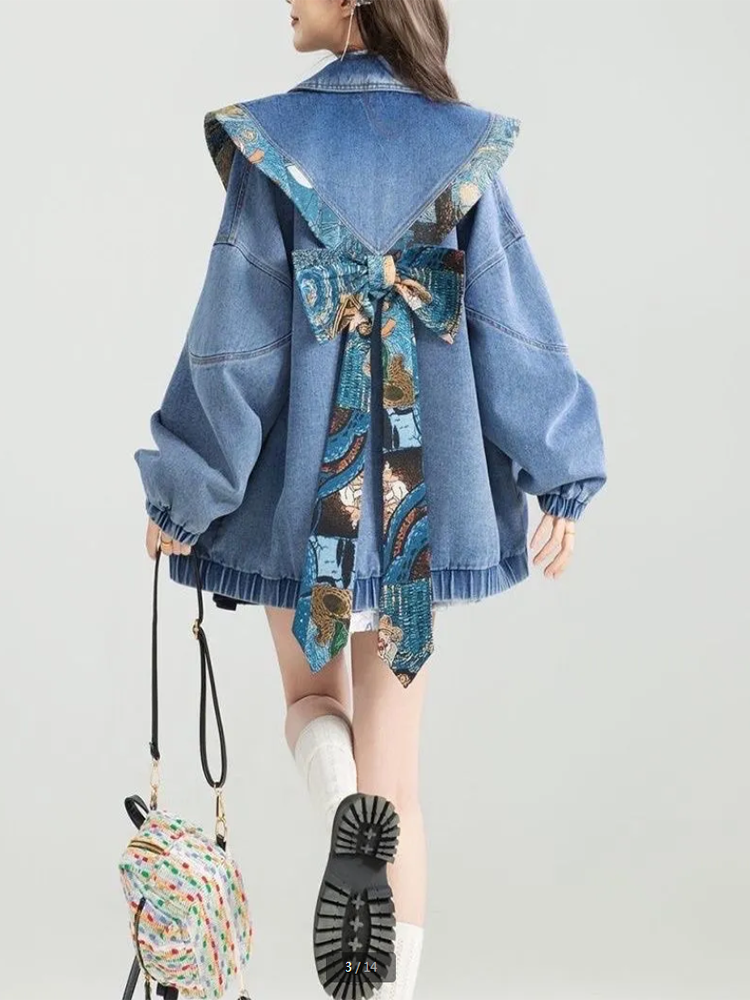 Vintage Denim Jacket Outwear W – Sewing Jackets Bewertung und Preis