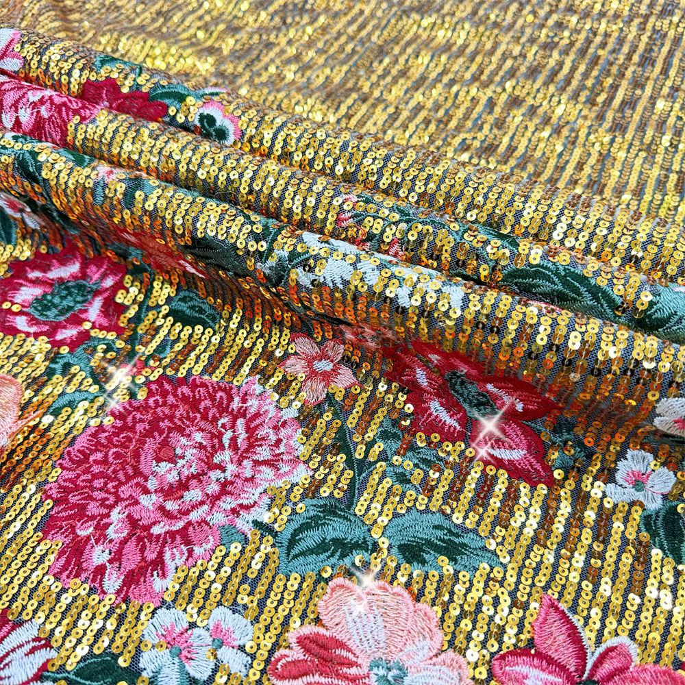 1 yardThree-dimensional embroi – Sewing Embroidery Fabric Bewertung und Preis