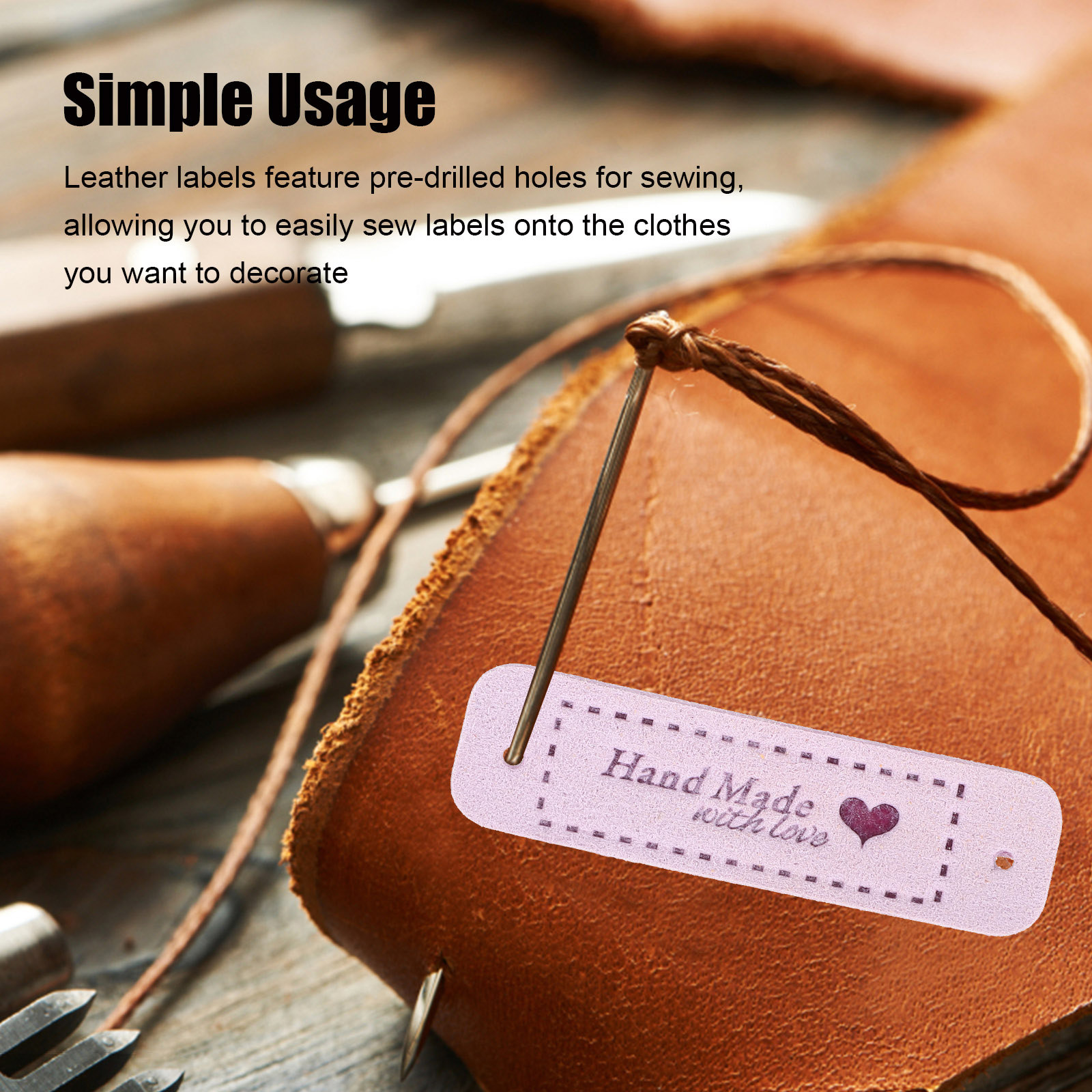 60Pcs Labels Embossed Handmade – Sewing Labels Bewertung und Preis