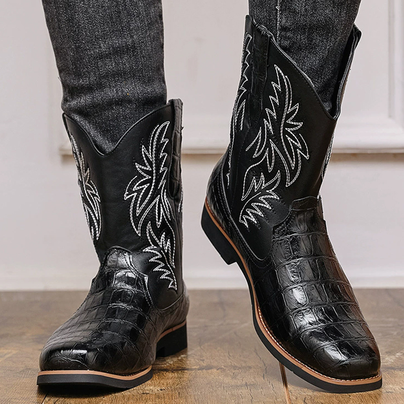 Retro wide toe Western cowboy  – Sewing Embroidery Fabric Bewertung und Preis