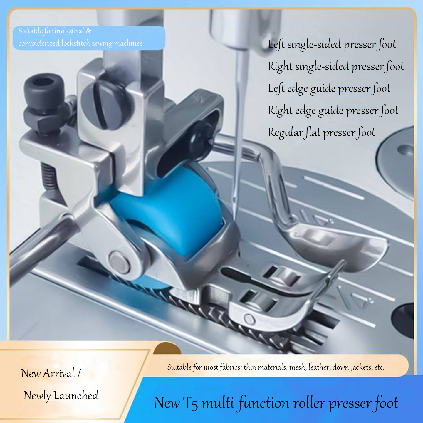 T5 3-Roller Left-Right Edge Gu – Textile Sewing Machine Bewertung und Preis