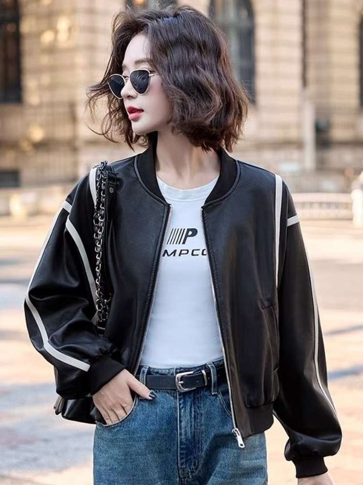 ​2025 Women's Short Leather Ba – Sewing Jackets Bewertung und Preis