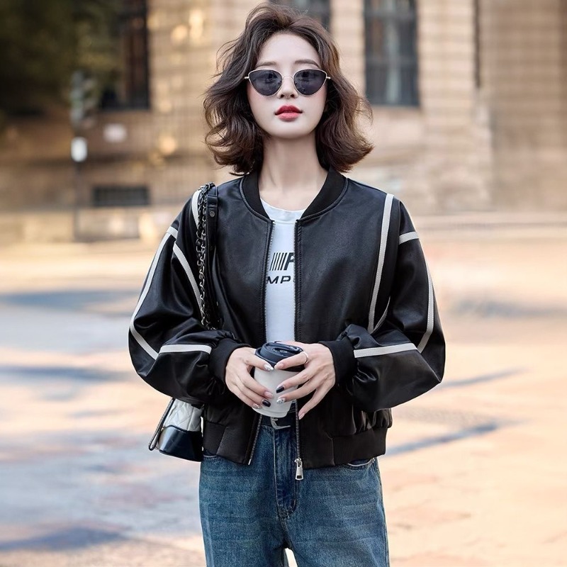 ​2025 Women's Short Leather Ba – Sewing Jackets Bewertung und Preis
