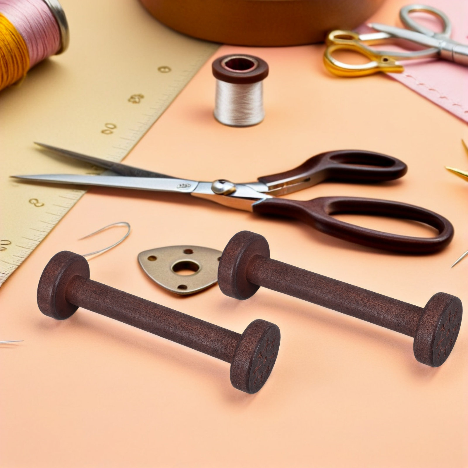 5Pcs Handpolished Wooden Spool – Sewing Textiles Bewertung und Preis