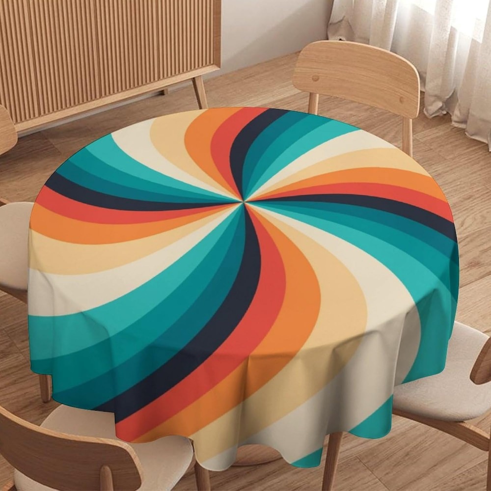 Vintage Groovy Swirl Round Tab – Century Textile & Sewing Supply Saskatoon Sk Bewertung und Preis