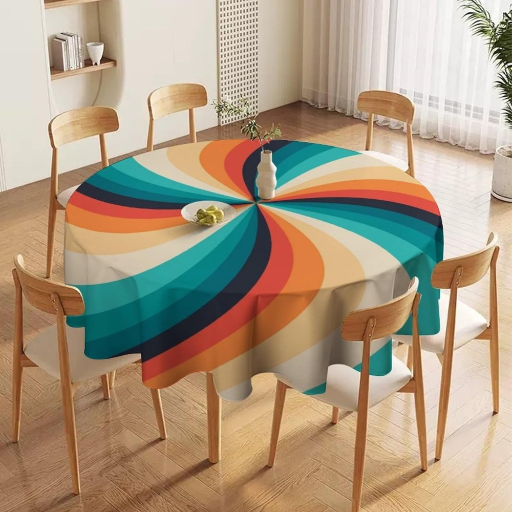 Vintage Groovy Swirl Round Tab – Century Textile & Sewing Supply Saskatoon Sk Bewertung und Preis