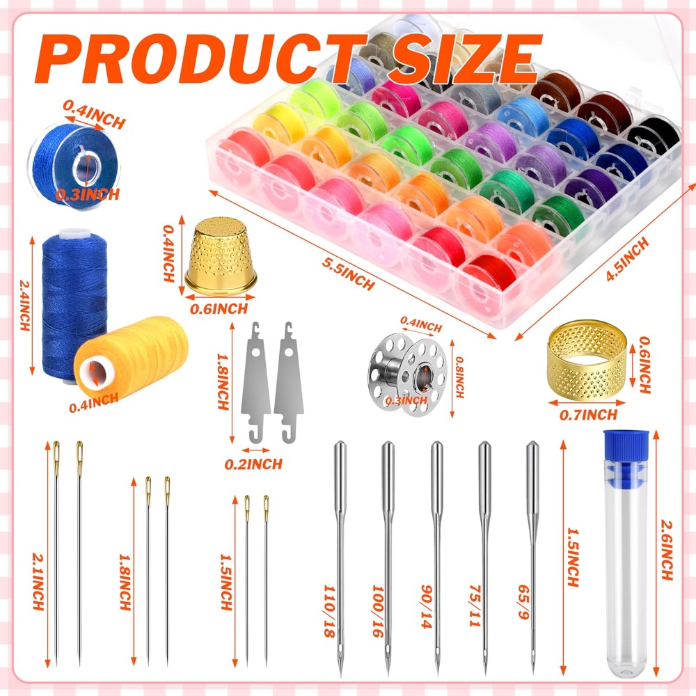 140 Pcs Sewing Thread Kit, 36  – Sewing Machine Needle Bewertung und Preis